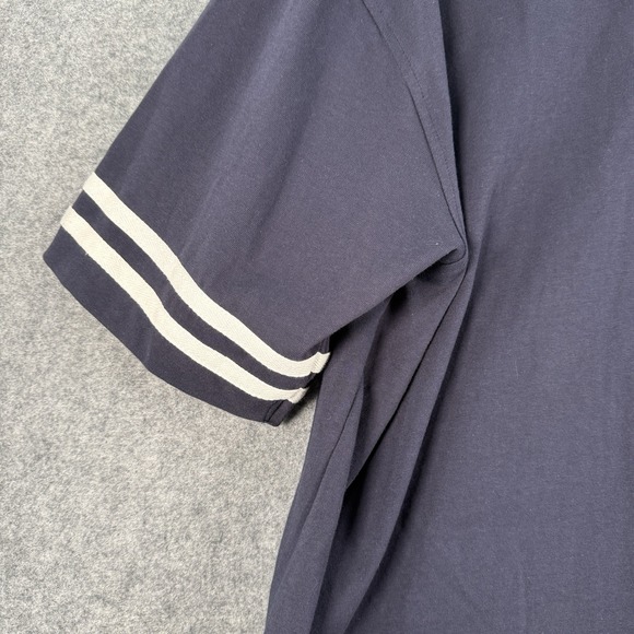 Vintage Disney World Goofy Baseball Jersey Shirt Large Navy Short Sleeve Y2K 90s - Picture 7 of 10